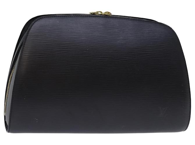 LOUIS VUITTON Epi Dauphine GM Cosmetic Pouch Black M48432 LV Auth bs14224 Leather  ref.1394917