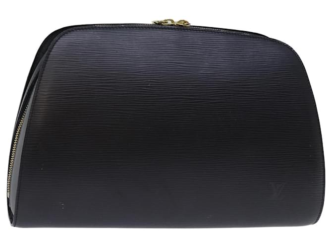 LOUIS VUITTON Epi Dauphine GM Kosmetiktasche Schwarz M48432 LV Auth bs14224 Leder  ref.1394917