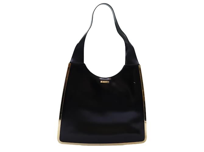 Bolso de hombro GUCCI charol Negro 002 2046 0447 Auth ar11845  ref.1394919