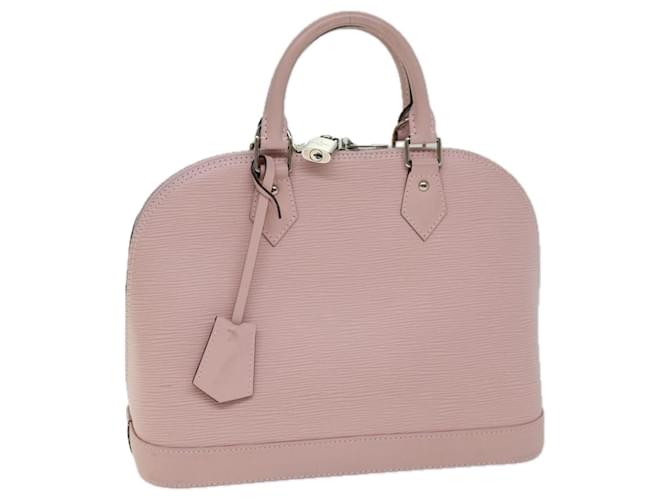 Bolsa de mão LOUIS VUITTON Epi Alma PM Rosa Claire M41323 Autenticação de LV 74276A Couro  ref.1394924