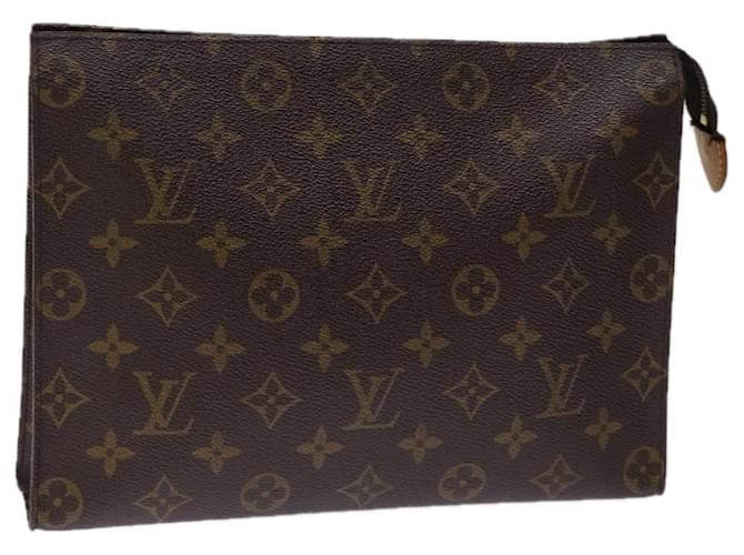 LOUIS VUITTON Monogram Poche Toilette 26 Pochette M47542 Auth LV 75025 Monogramme  ref.1394928