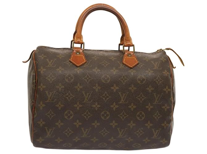 LOUIS VUITTON Monogram Speedy 30 Hand Bag M41526 LV Auth 74171 Cloth  ref.1394949