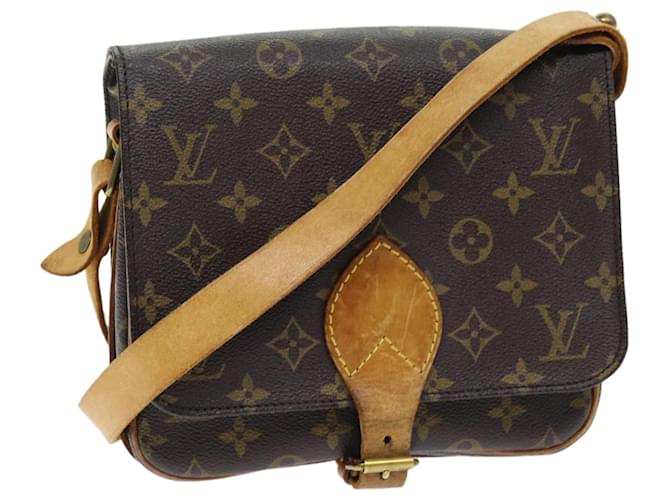 LOUIS VUITTON Monogram Cartouchiere MM Shoulder Bag M51253 LV Auth 74129 Cloth  ref.1394955