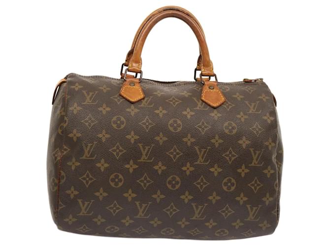 LOUIS VUITTON Monogramm Speedy 30 Handtasche M41526 LV Auth yk12430 Leinwand  ref.1394958