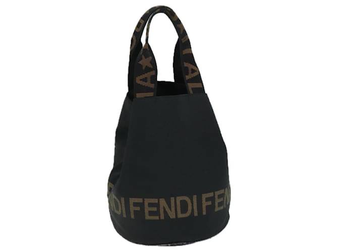 FENDI Hand Bag Nylon Black Auth bs14283  ref.1394968