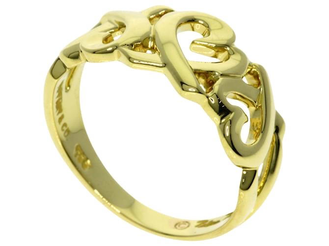 Tiffany & Co Triple loving heart Golden  ref.1395059