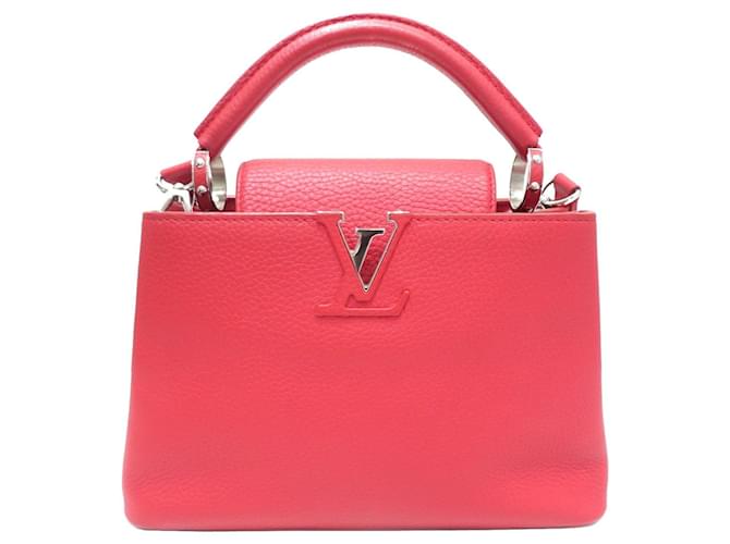 Louis Vuitton Capucines Rot Leder  ref.1395079