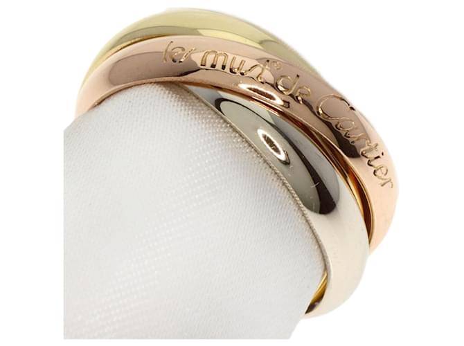 Cartier Trinity Dourado Ouro branco  ref.1395144