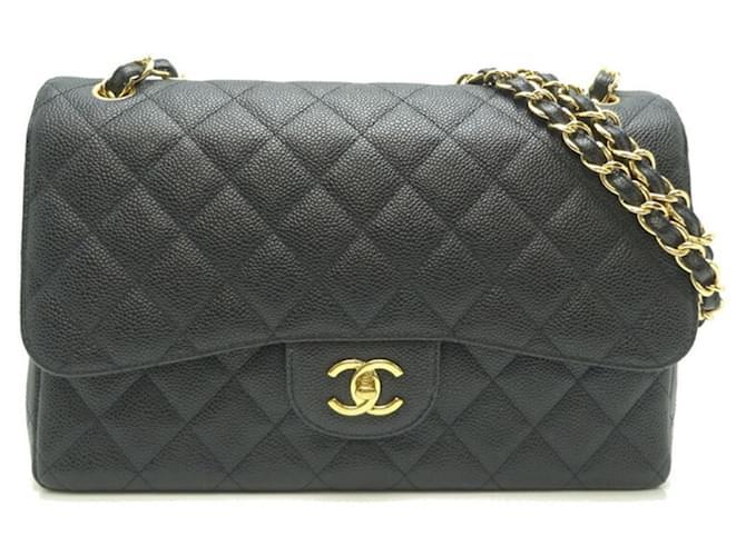 Chanel Timeless Black Leather  ref.1395145