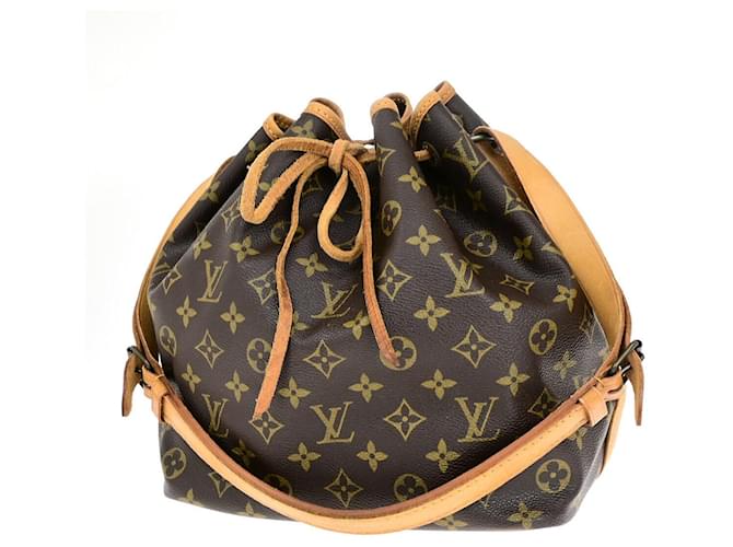 Noe Louis Vuitton Petit Noé Castaño Lienzo  ref.1395180