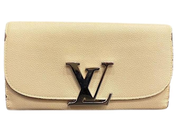 Louis Vuitton Capucines Branco Couro  ref.1395182