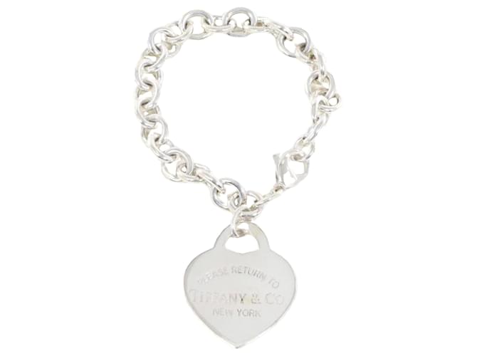 Tiffany & Co Return to Heart Tag Silvery Silver  ref.1395190