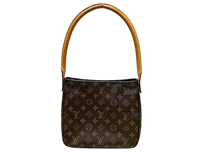 Louis Vuitton Looping MM Brown Cloth  ref.1395224