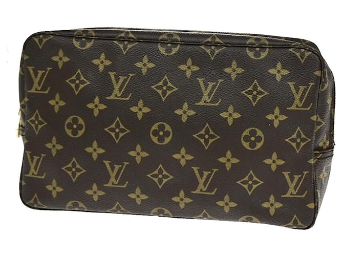 Louis Vuitton Trousse Toilette 28 Braun Leinwand  ref.1395237