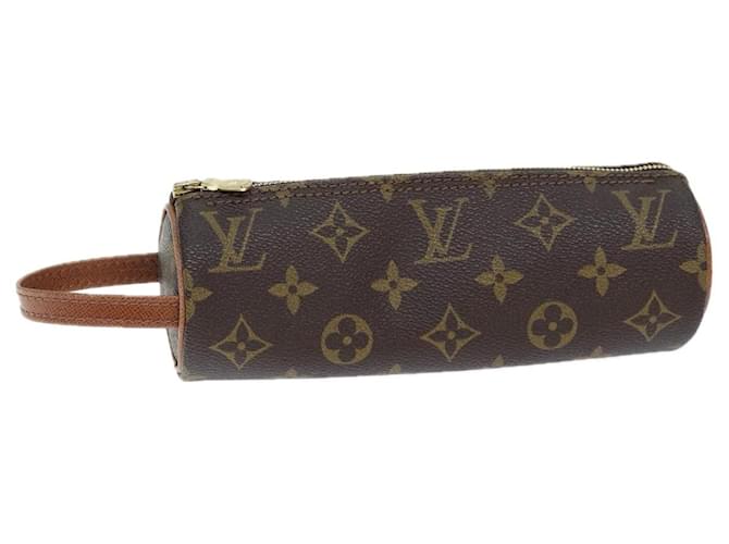 Louis Vuitton Trousse rond Marrom Lona  ref.1395240