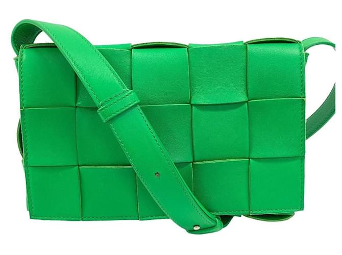 Bottega Veneta Cassette Green Leather  ref.1395285