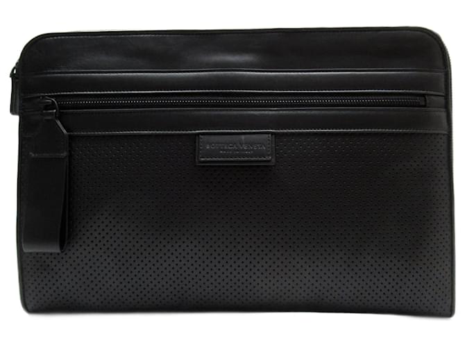 Bottega Veneta Black Leather  ref.1395361