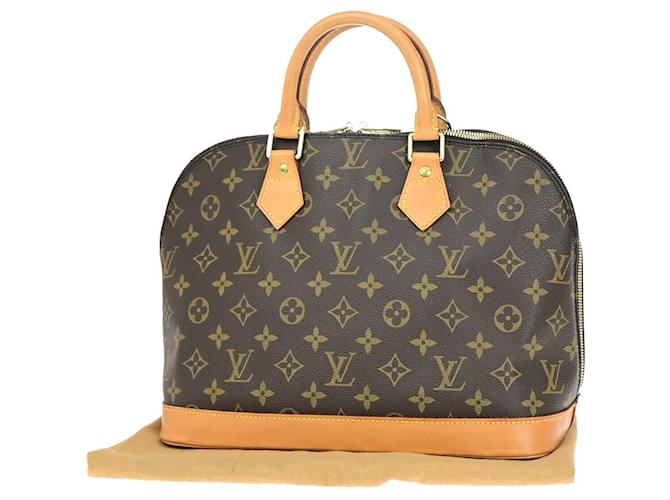 Louis Vuitton Alma Braun Leinwand  ref.1395364