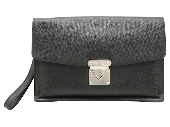 Louis Vuitton Sellier Drangonne Black Leather  ref.1395367
