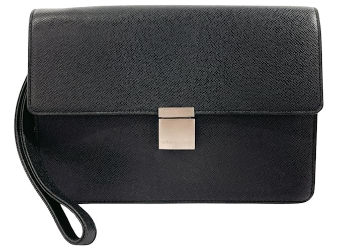 Louis Vuitton Selenga Negro Cuero  ref.1395410