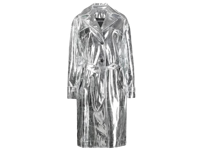 Autre Marque Coats, Outerwear Silvery Polyester  ref.1395446