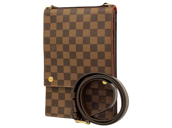 Louis Vuitton Portobello Marrom Lona  ref.1395468