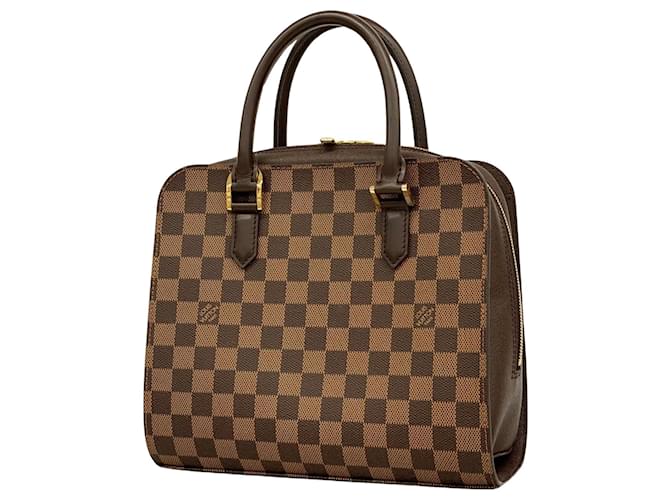 Louis Vuitton Triana Marrom Lona  ref.1395471