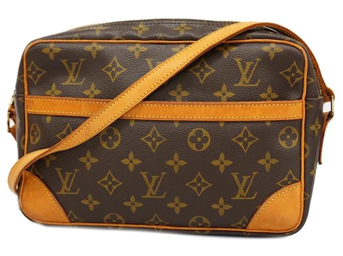 Louis Vuitton Trocadéro Castaño Lienzo  ref.1395474