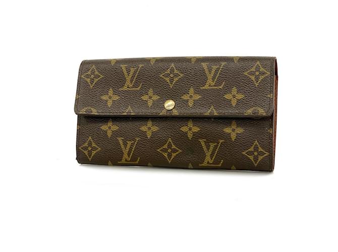 Louis Vuitton Trésor Braun Leinwand  ref.1395477