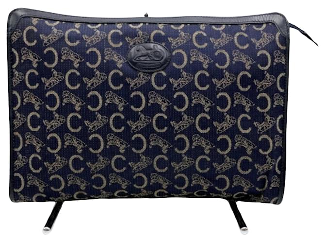 Céline Macadam Navy blue Cloth  ref.1395479