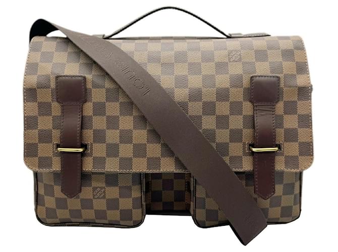 Louis Vuitton Broadway Marrone Tela  ref.1395494