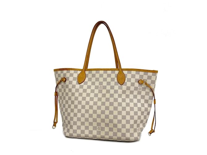 Louis Vuitton Neverfull GM Weiß Leinwand  ref.1395496