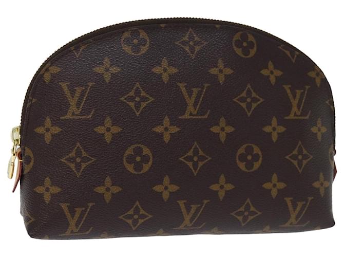 Bolsa cosmética Louis Vuitton Marrom Lona  ref.1395531