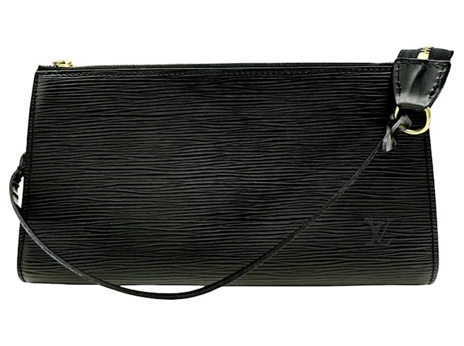Louis Vuitton Pochette Accessoire Preto Couro  ref.1395536
