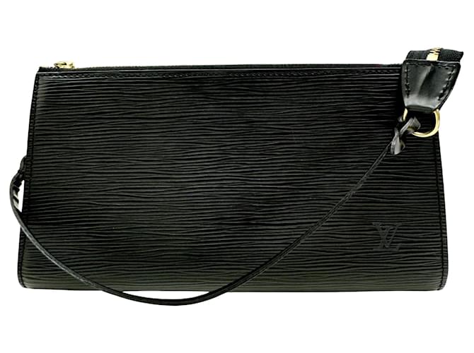 Louis Vuitton Pochette Accessoire Negro Cuero  ref.1395536