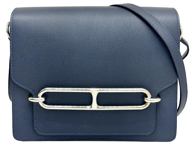 Hermès Roulis Blue Leather  ref.1395551