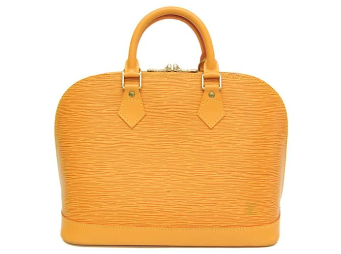 Louis Vuitton Alma Amarelo Couro  ref.1395565