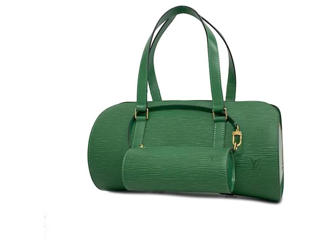 Louis Vuitton Soufflot Verde Couro  ref.1395570