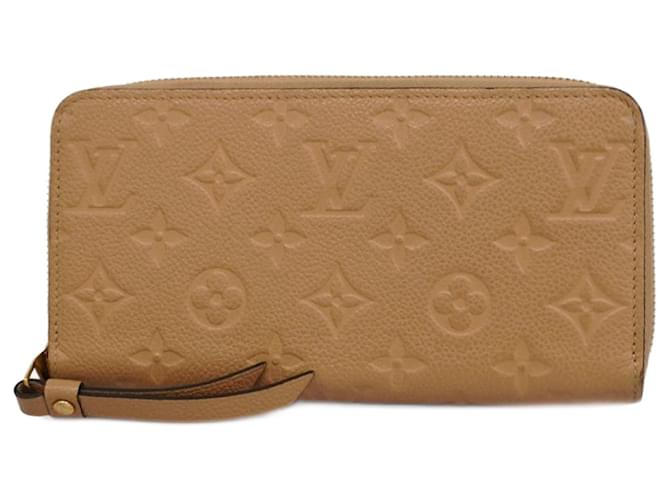 Louis Vuitton Zippy Bege Lona  ref.1395573