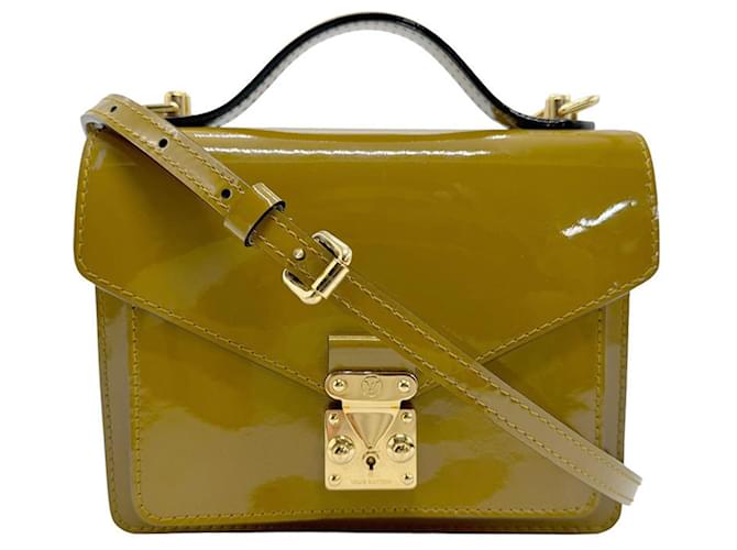 Louis Vuitton Monceau Verde Couro envernizado  ref.1395581