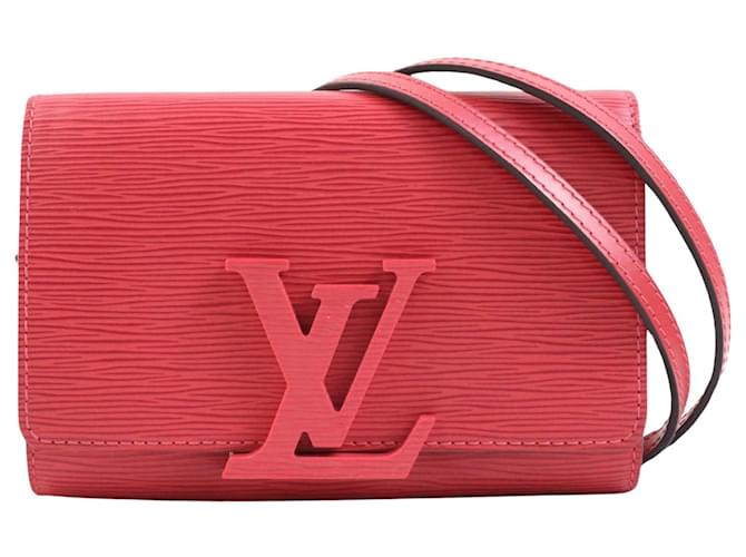 Louis Vuitton Louise Rosa Couro  ref.1395604