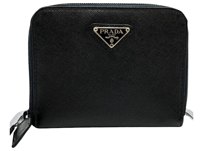 Prada Saffiano Schwarz Leder  ref.1395663