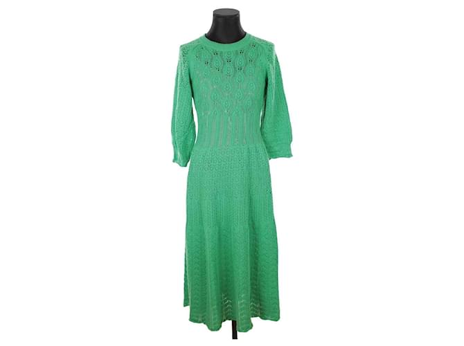 Eric Bompard vestido de algodón Verde  ref.1395675