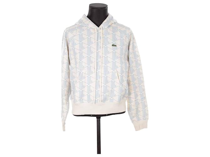 Lacoste Sweatshirt en coton Blanc  ref.1395680