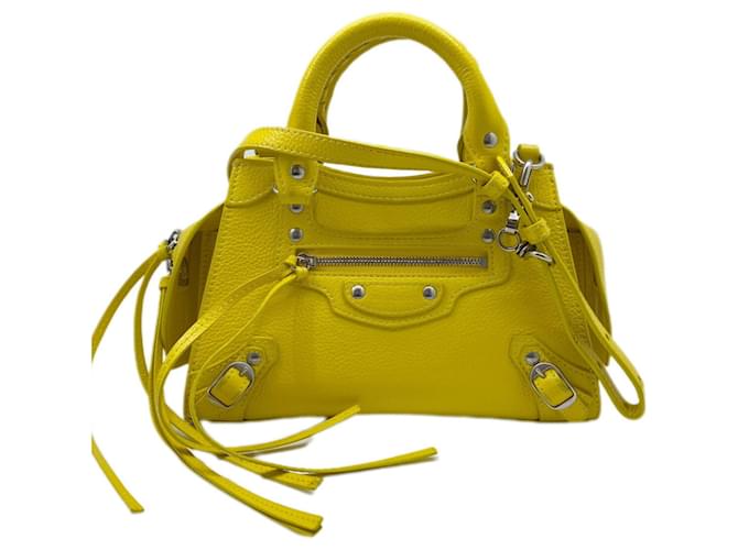 Balenciaga City Yellow Leather  ref.1395727