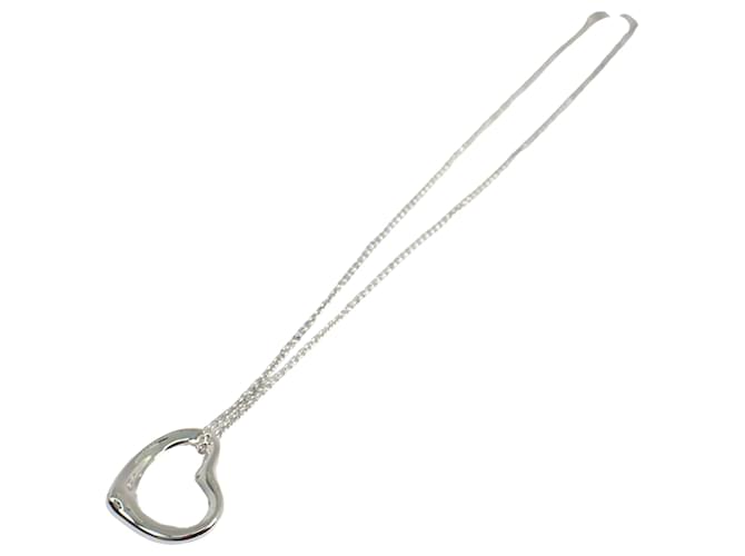 Tiffany & Co Open Heart Silvery Silver  ref.1395733