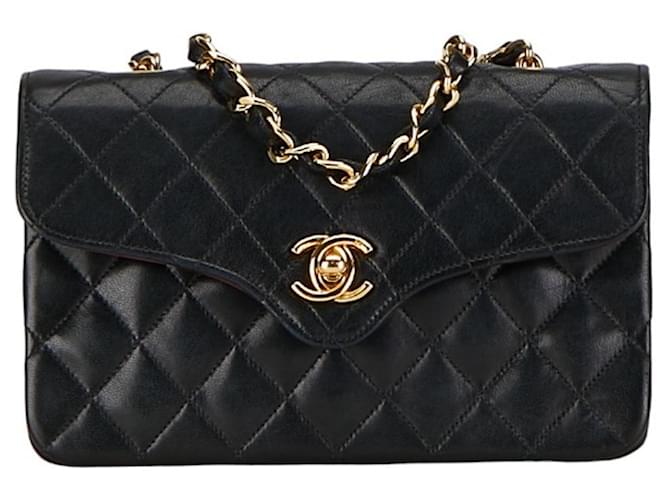 Timeless Chanel Coco Mark Black Leather  ref.1395740