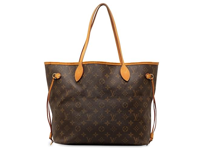 Borsa tote marrone Louis Vuitton Monogram Neverfull MM Pelle  ref.1395750