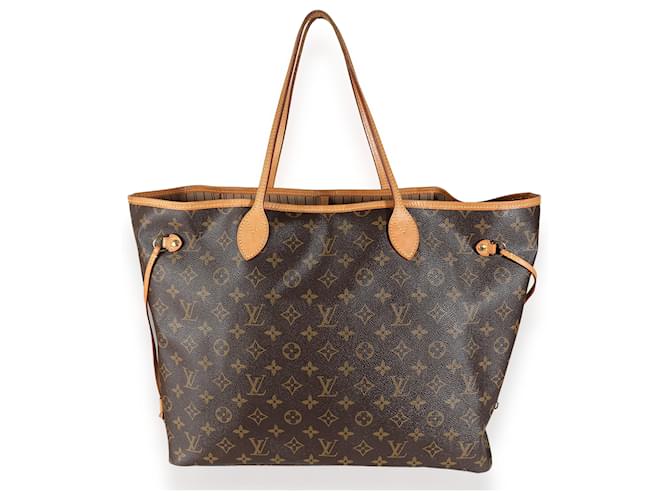 Louis Vuitton Monograma Canvas Neverfull Gm Marrom Lona  ref.1395768