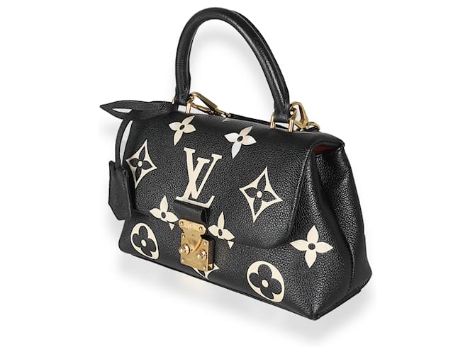 Louis Vuitton Black Beige Giant Empreinte Madeleine BB Leather  ref.1395776